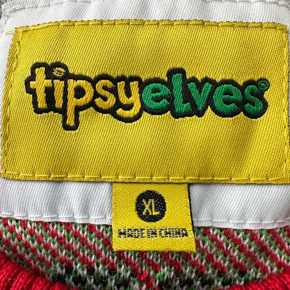Hilarious Tipsy Elves Drinking Game Ugly Holiday Sweater - Picture 7 of 13